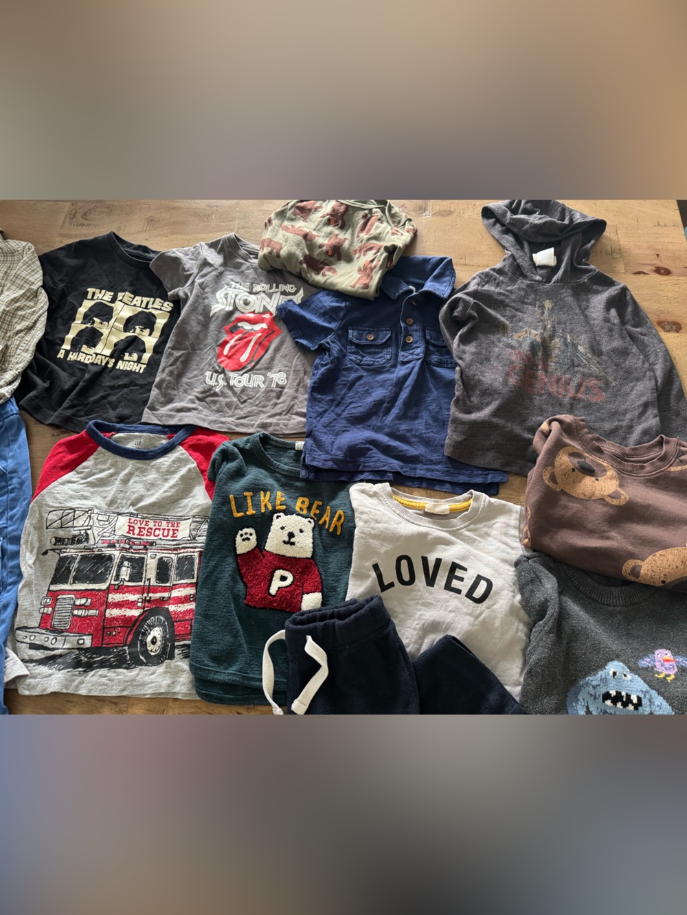 Boys bundle 14 pcs assorted brands t-shirt, pants & long sleeve size 2 graphic